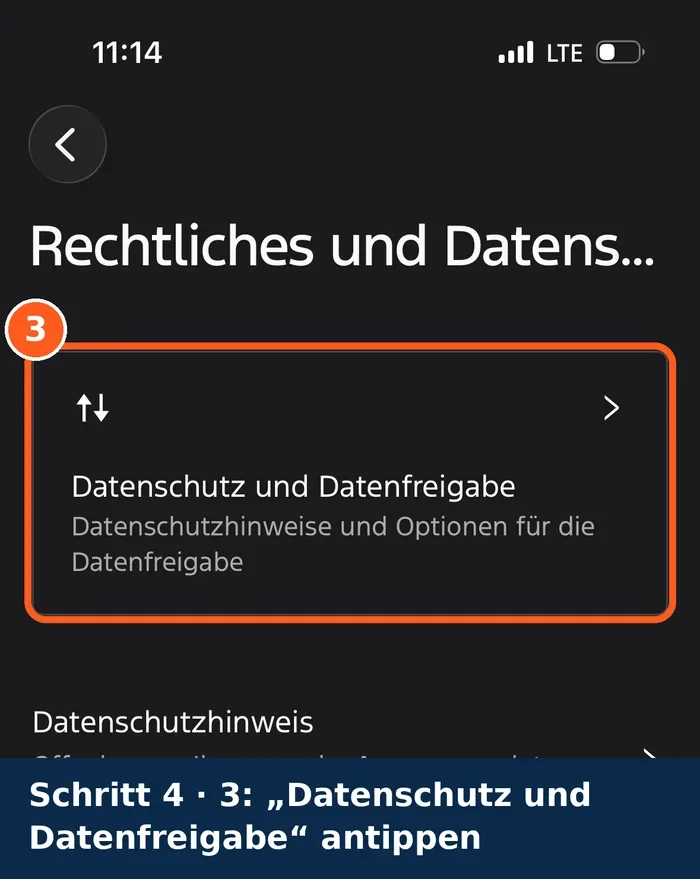 07 schritt4 3 datenschutz und datenfreigabe